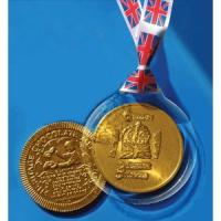 2012 Diamond Jubilee 80mm Chocolate Coin